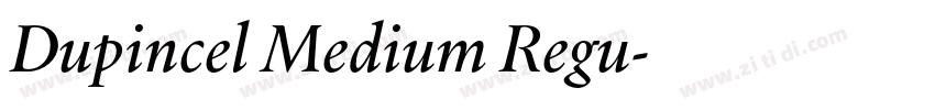 Dupincel Medium Regu字体转换